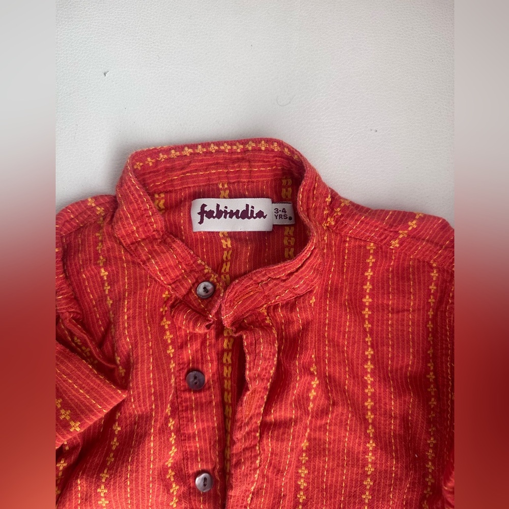 Fab India cotton kurta boy 3-4 years